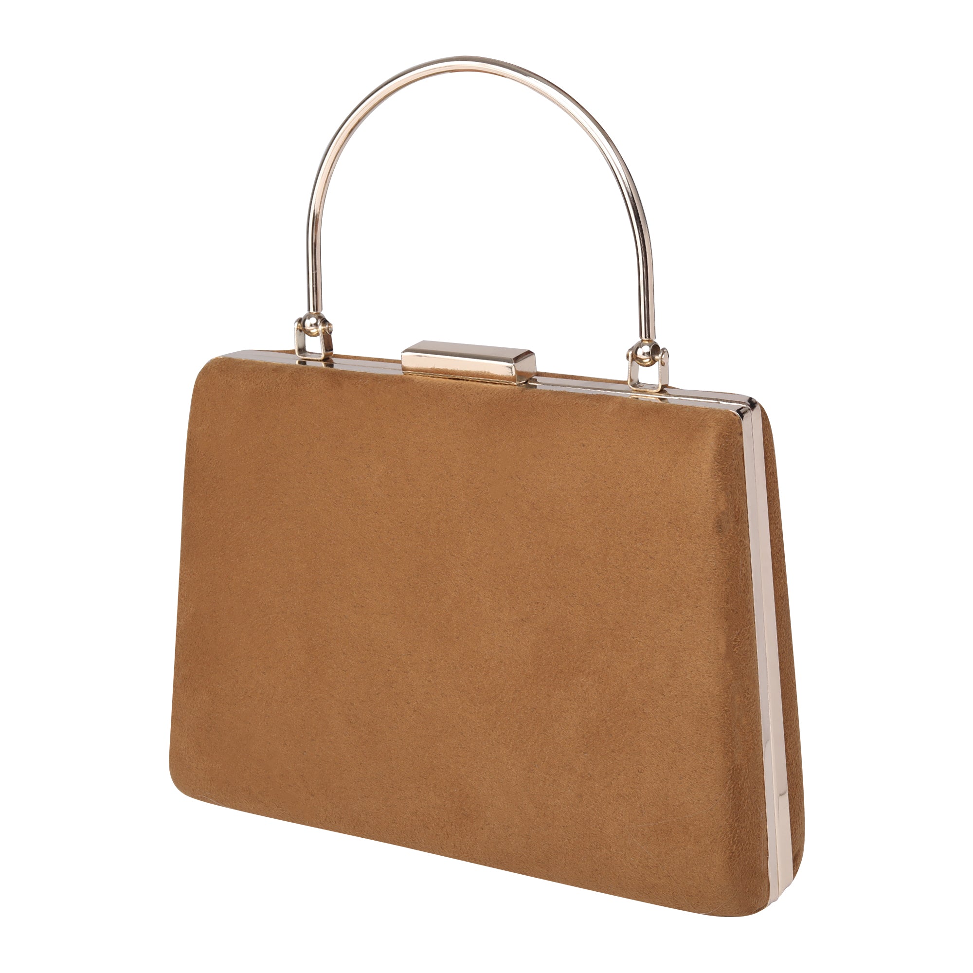 Brown Fabric Clutch