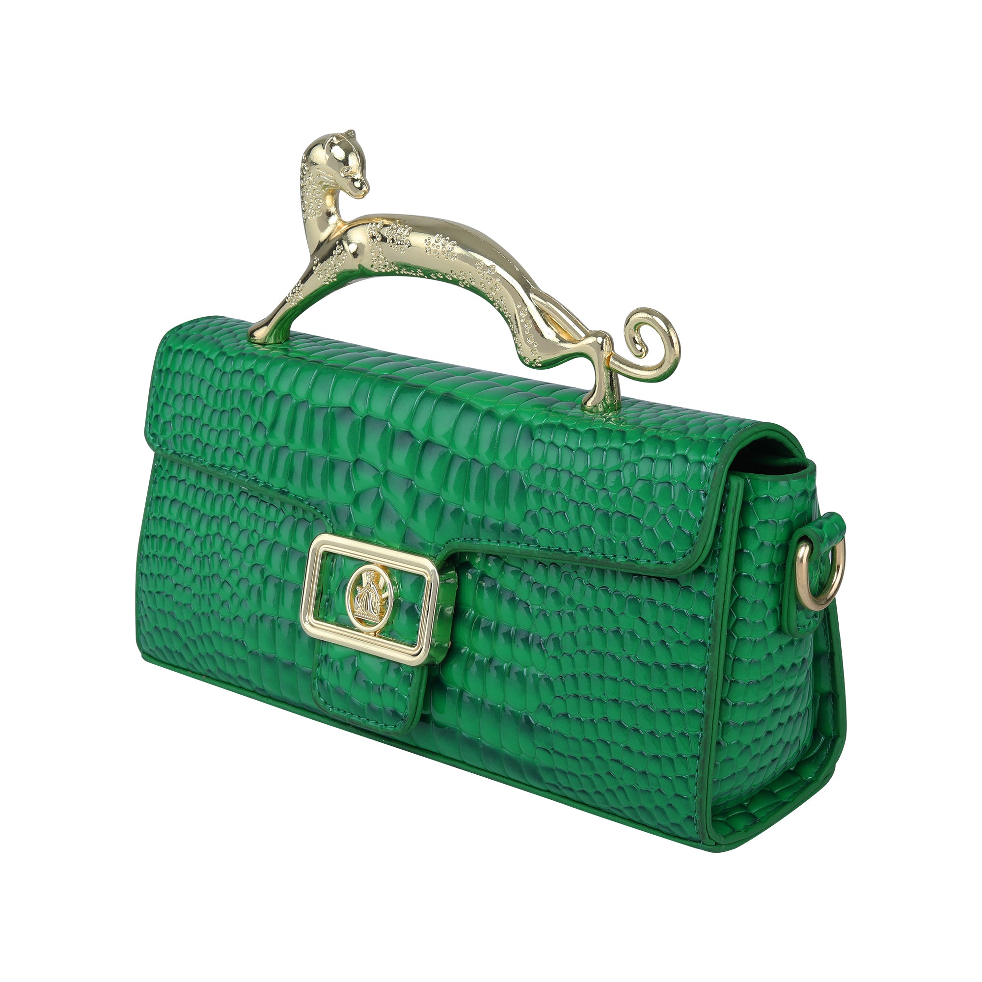 Crocodile Print Luxury Handbag