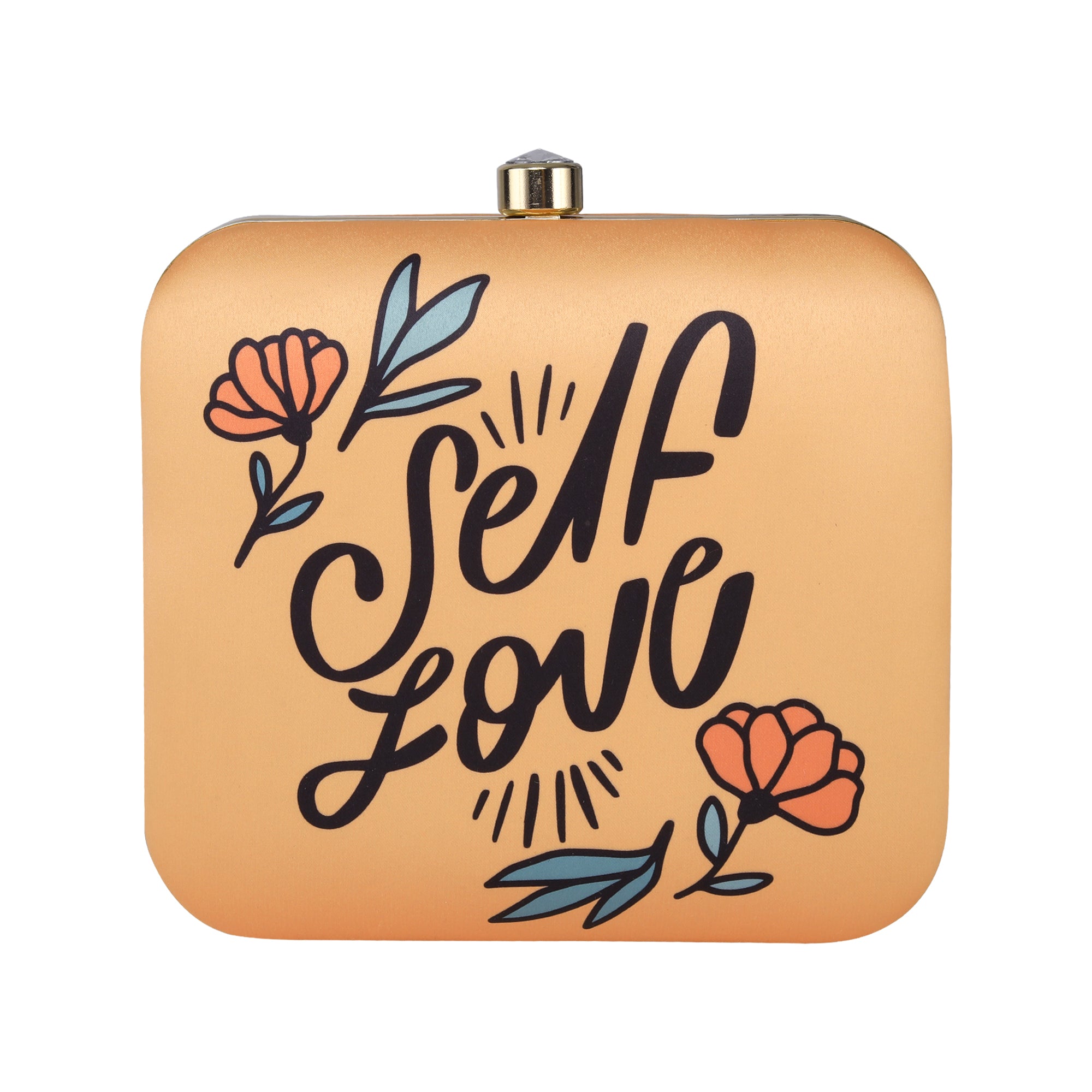 Self Love Printed Clutch