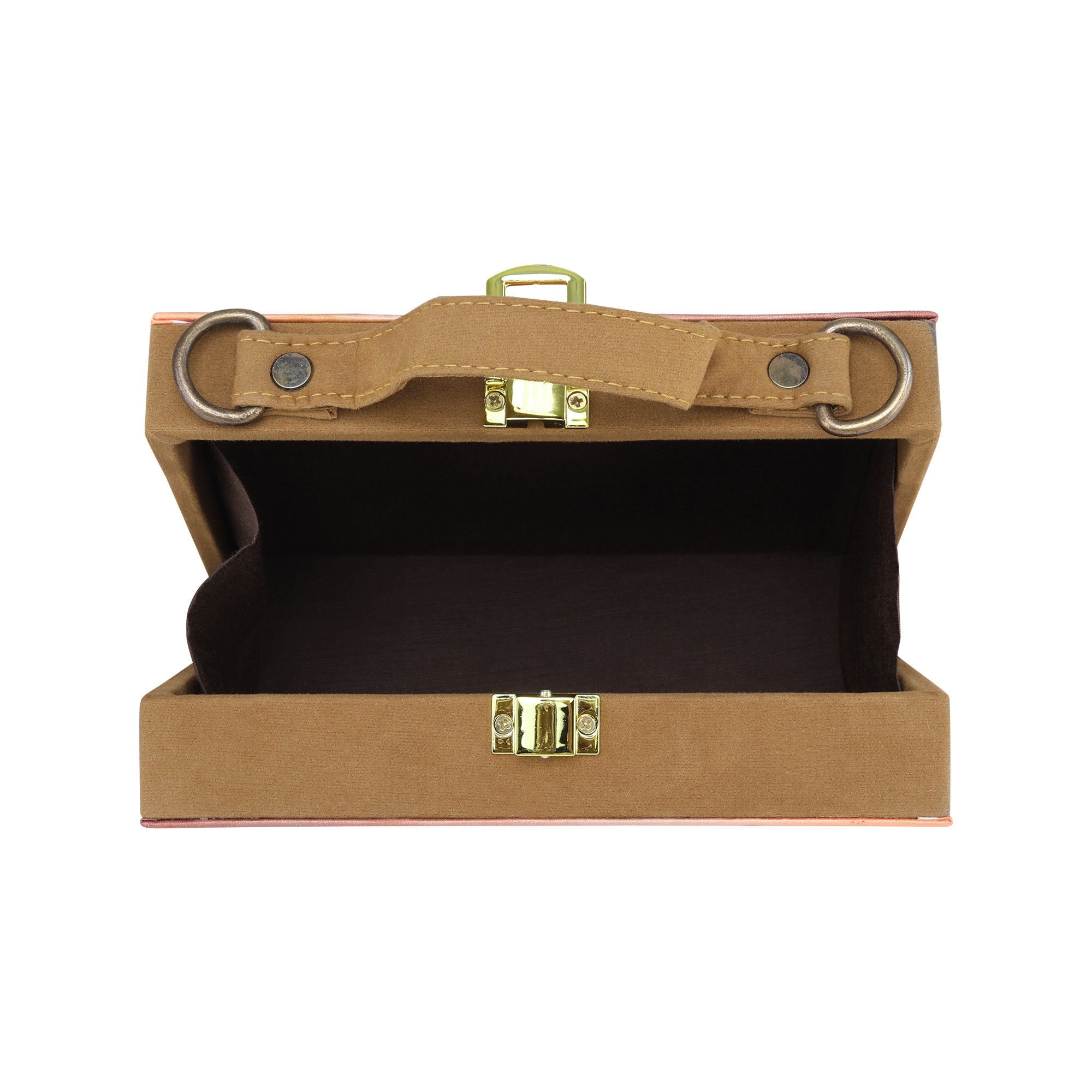Butterfly Girl Printed Suitcase Style Clutch