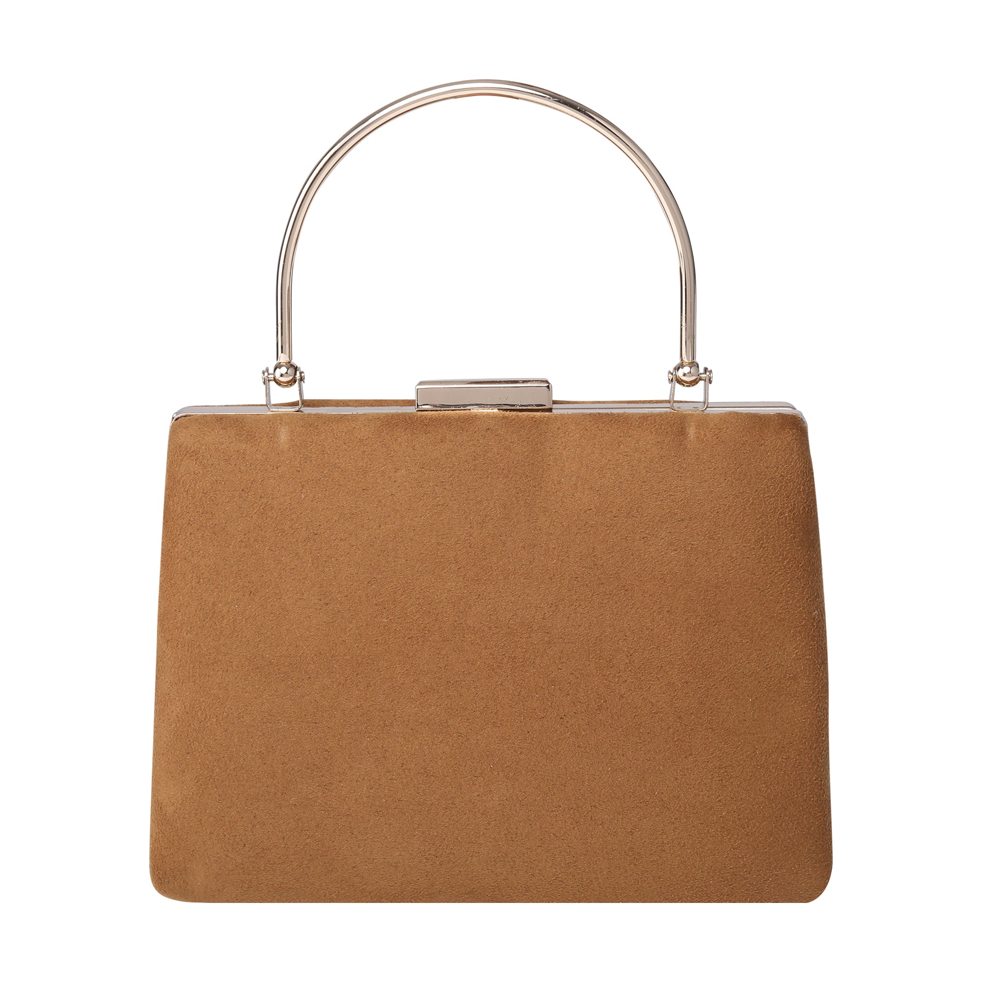 Brown Fabric Clutch