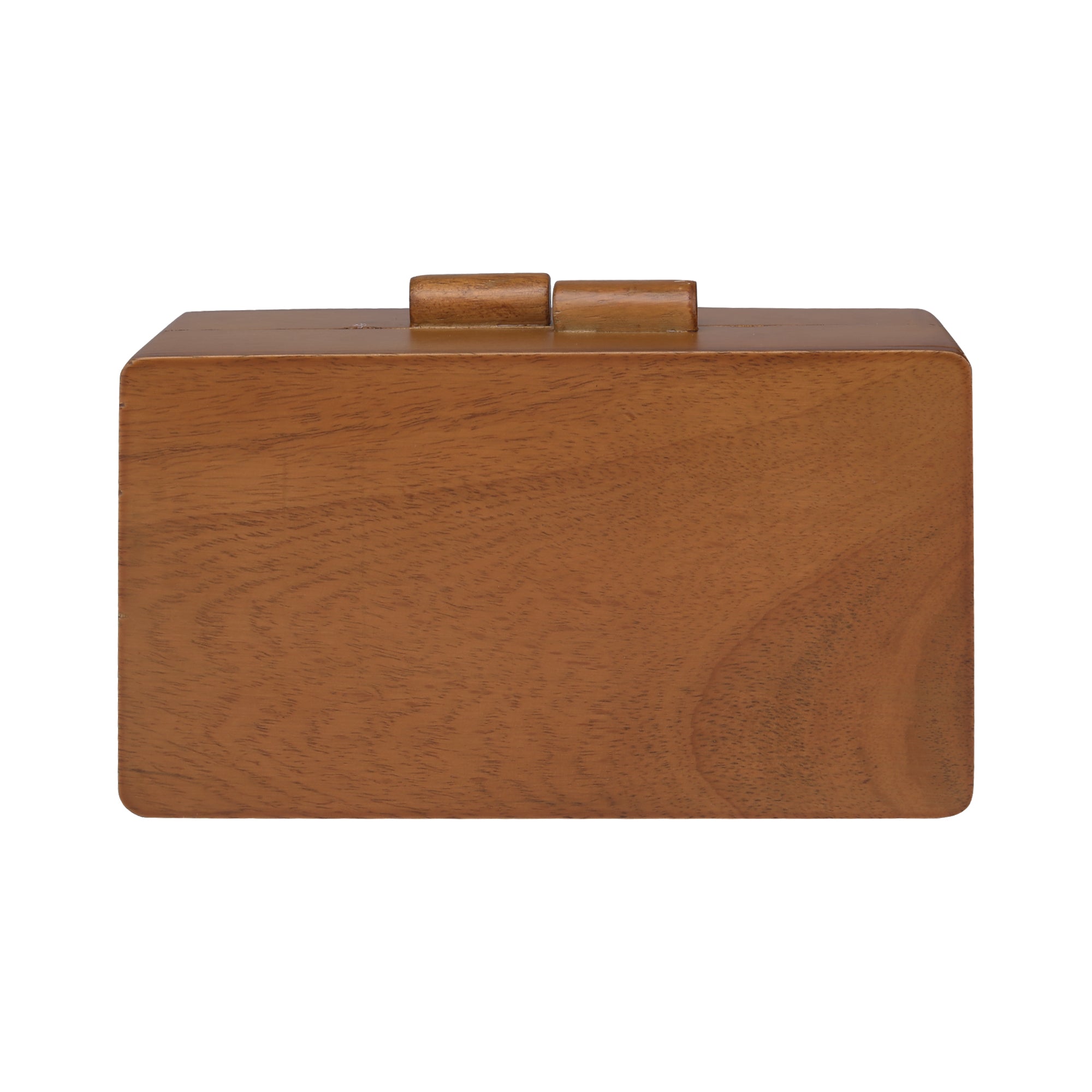 Floral Wooden Clutch
