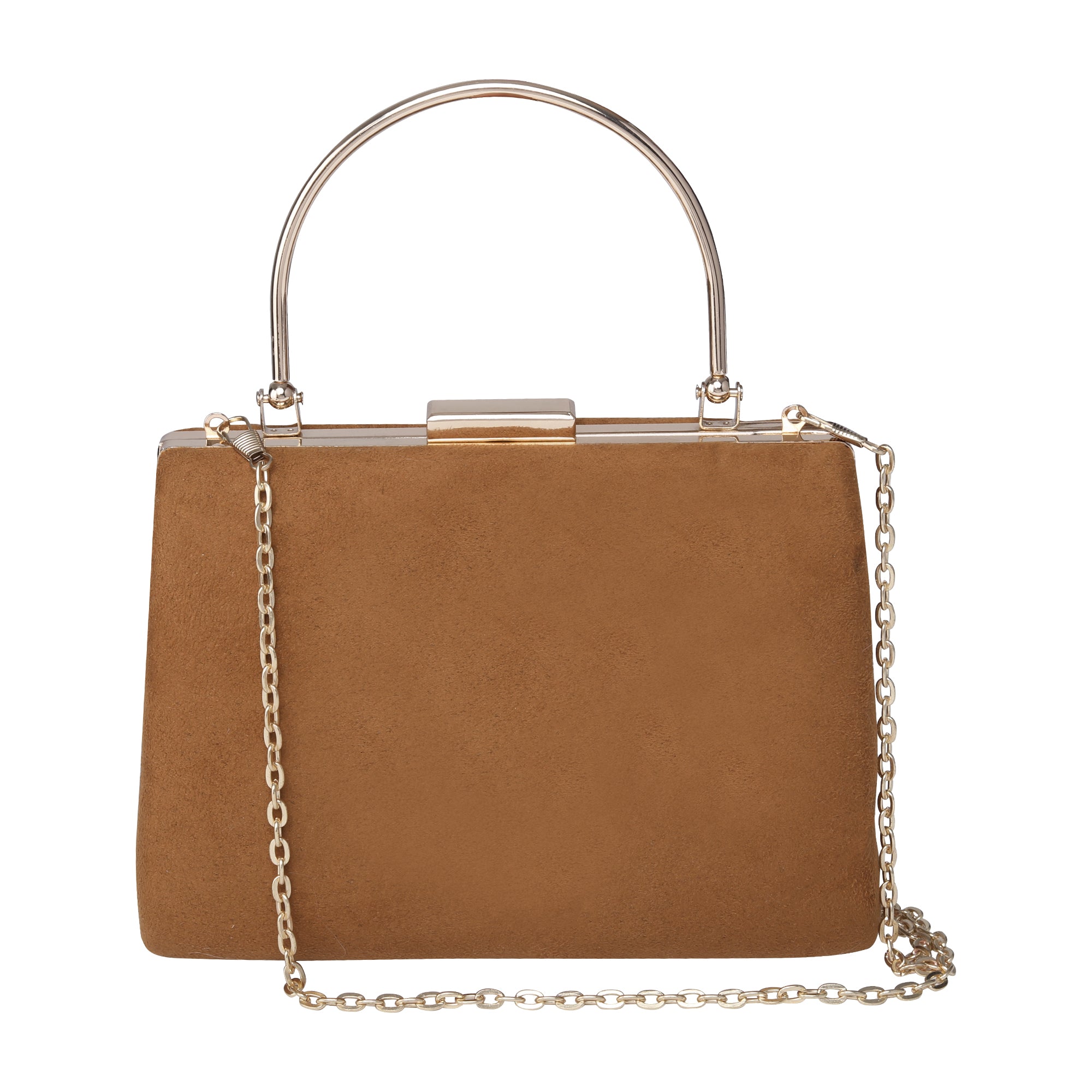 Brown Fabric Clutch