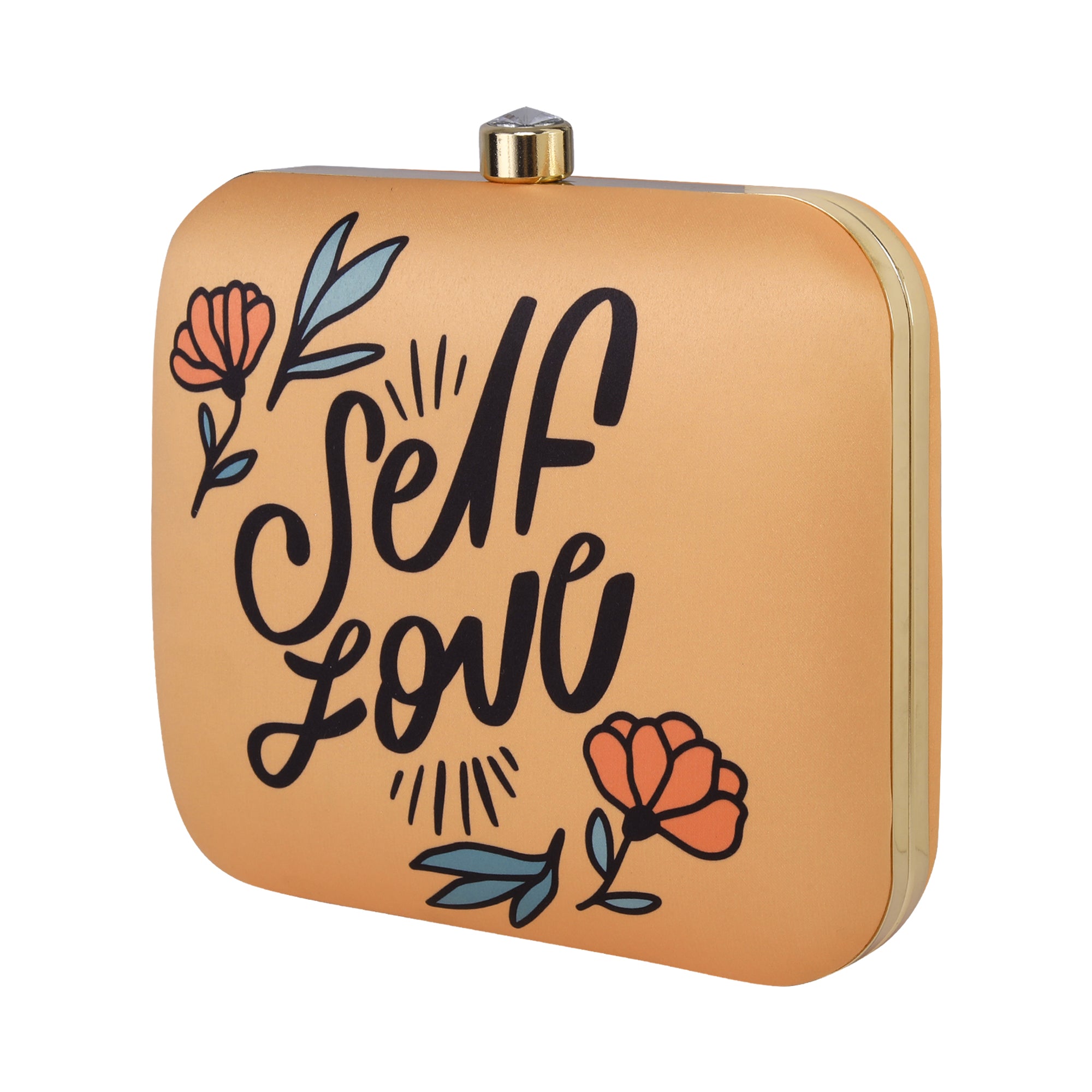 Self Love Printed Clutch