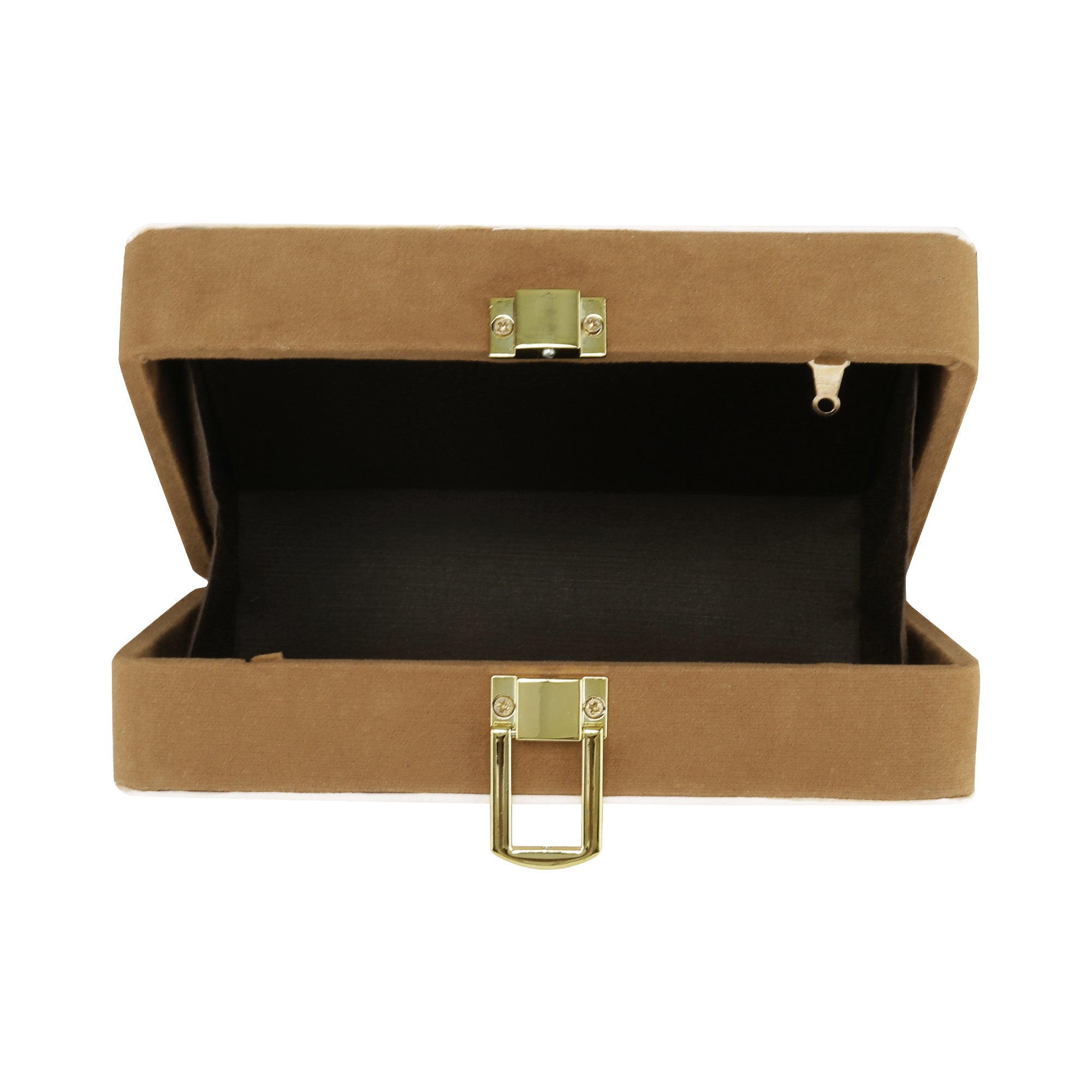 Elegant Flower Lady Printed Suitcase Style Clutch