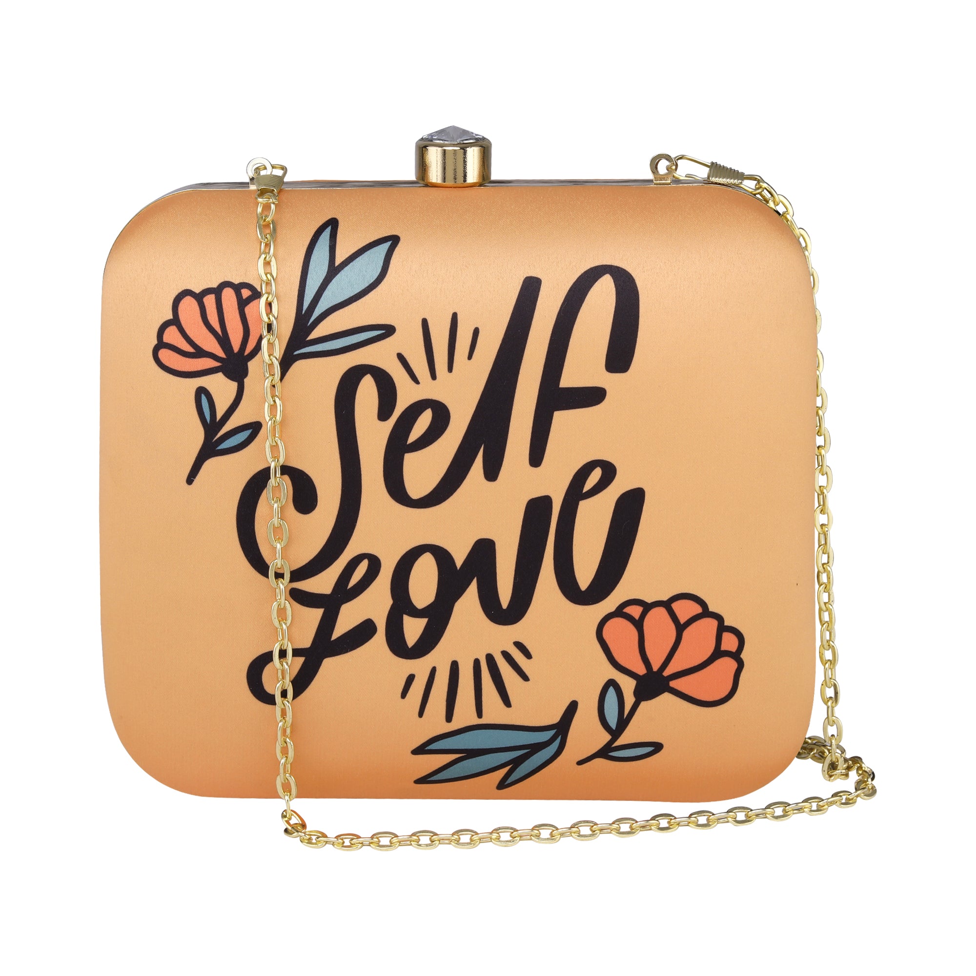 Self Love Printed Clutch