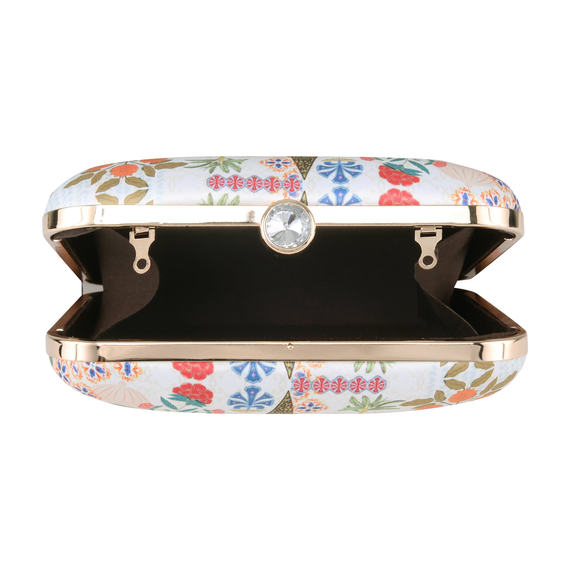 Traditional Mughal Garden printed clutch