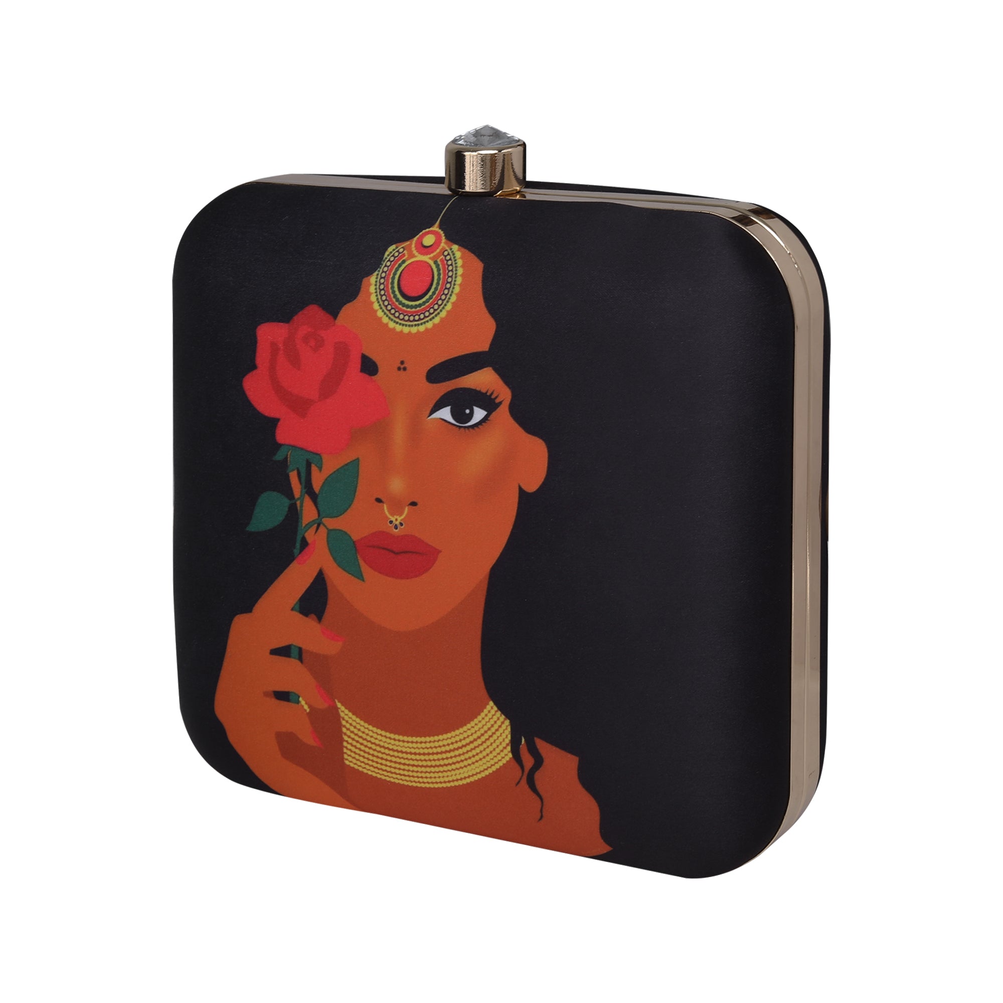 Desi Girl Printed Clutch