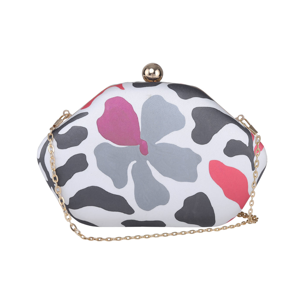 Floral Printed Clutch