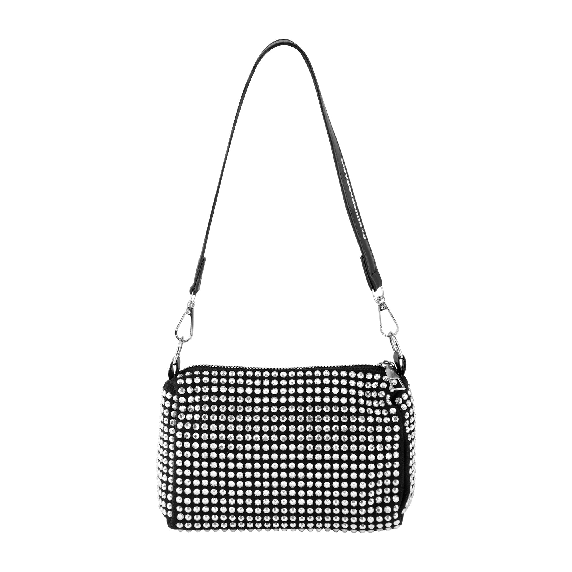 Rhine Stone Sling Bag | Silver Colour | Made with high-quality rhinestones